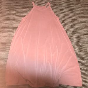 Pink halter top dress